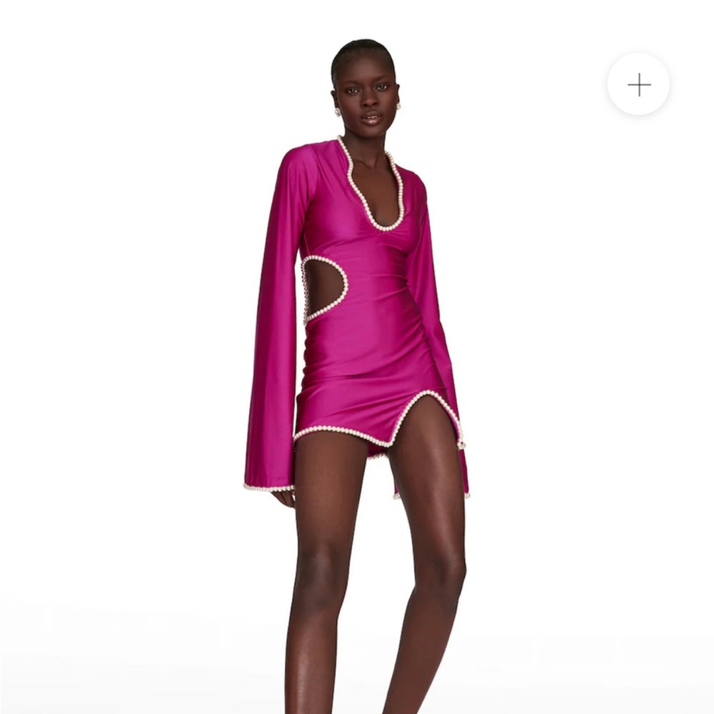 NWT Khanum’s Kira Pink Long Sleeve Dress with Modern Silhouette